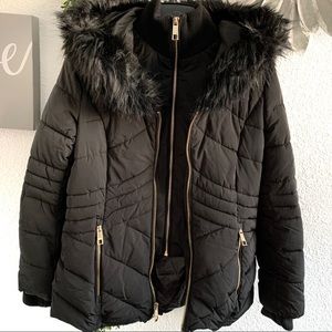 guess dessie faux fur jacket